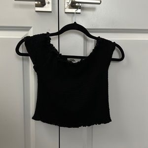 brandy melville cropped black top